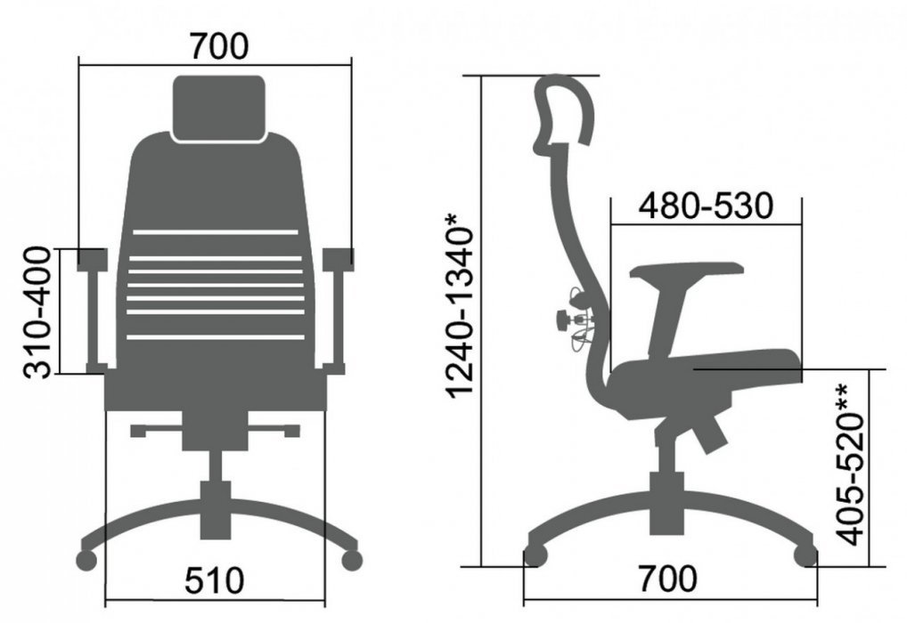 Кресло руководителя «Samurai Black Edition» - вид 5