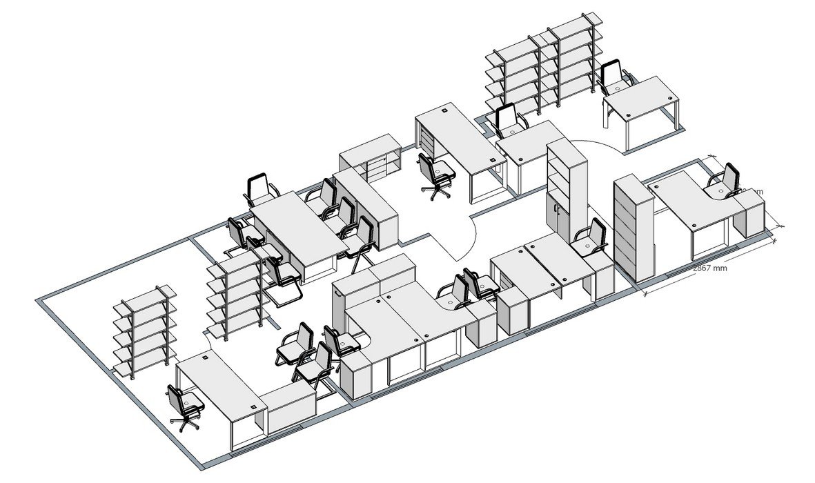 Офисная мебель для персонала «ONIX METALL» - вид 10